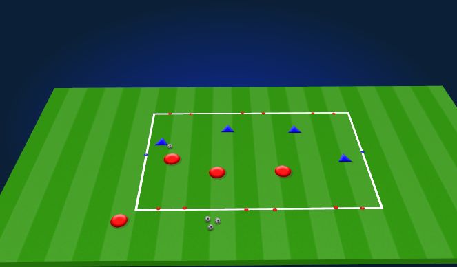 Football/Soccer Session Plan Drill (Colour): Teaching Collective Movement