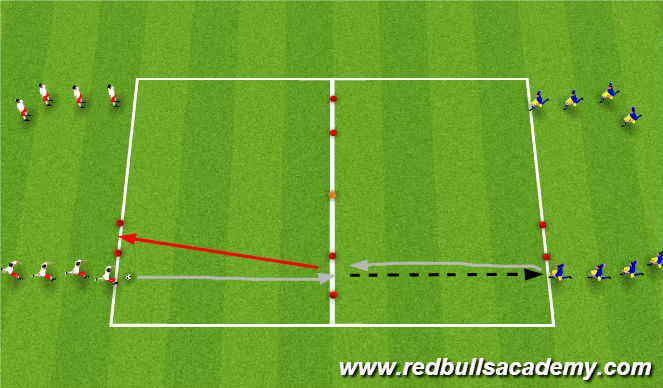 Football/Soccer Session Plan Drill (Colour): Warm Up