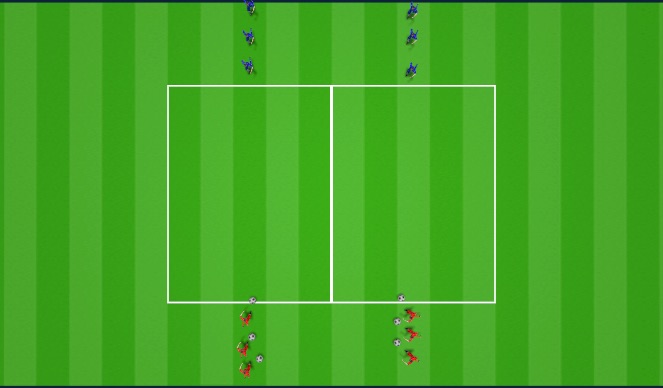 Football/Soccer Session Plan Drill (Colour): 1v1 Defending Play