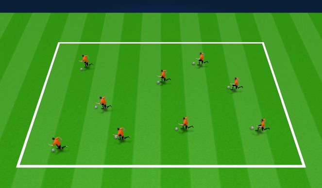 Football/Soccer Session Plan Drill (Colour): Ball Mastery