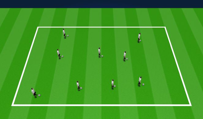 Football/Soccer Session Plan Drill (Colour): Juggling