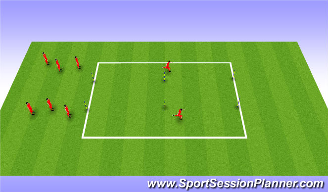 Football/Soccer Session Plan Drill (Colour): Warm Up
