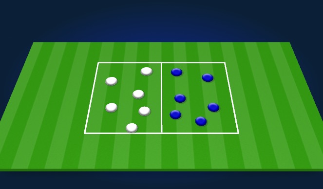 Football/Soccer Session Plan Drill (Colour):  Game #4 Football tennis