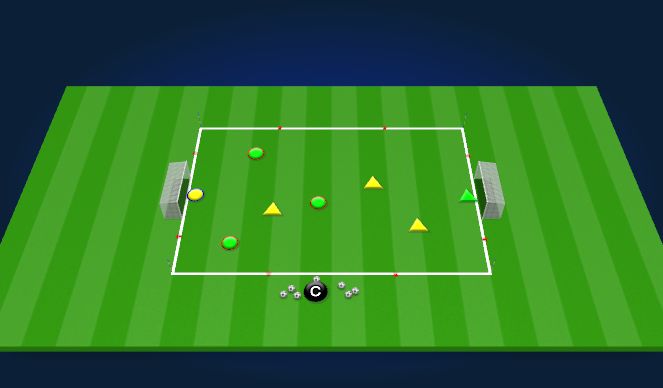 Football/Soccer Session Plan Drill (Colour): Bingo Pt 2 (Game)