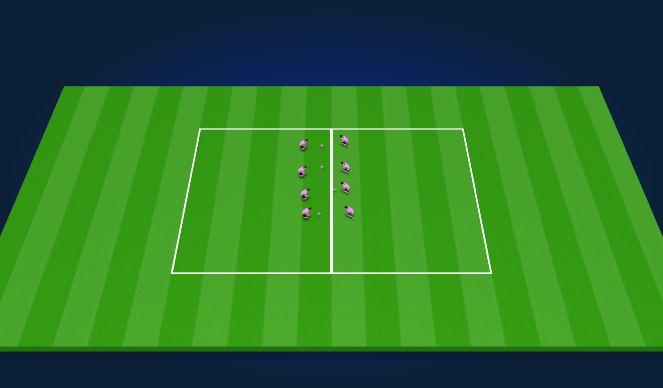 Football/Soccer Session Plan Drill (Colour): Reactions fun warm up