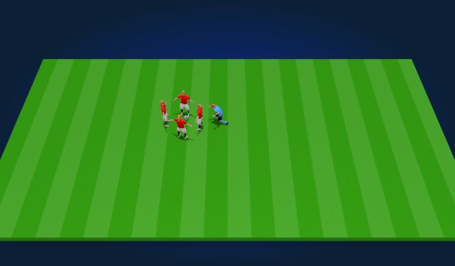 Football/Soccer Session Plan Drill (Colour): Capture the Flag Circle Warm Up