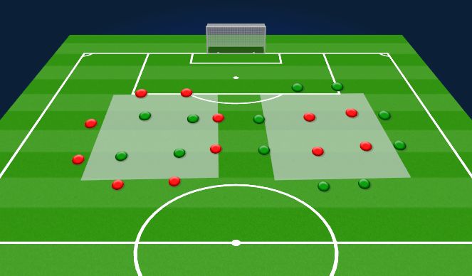Football/Soccer Session Plan Drill (Colour): rondo 8vs4 (defense technique) 