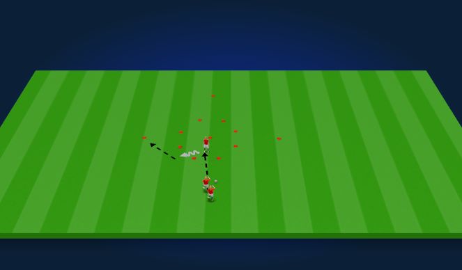 Football/Soccer Session Plan Drill (Colour): Directional Warm Up