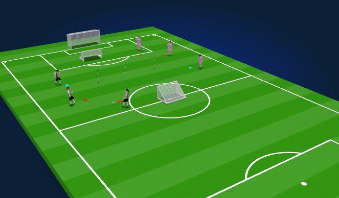 Football/Soccer Session Plan Drill (Colour): Passing 3