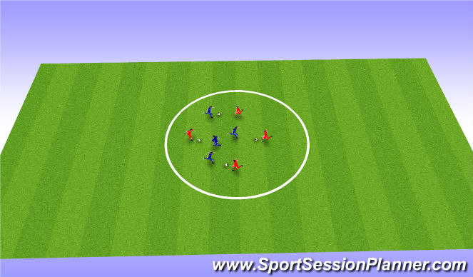 Football/Soccer Session Plan Drill (Colour): Technical