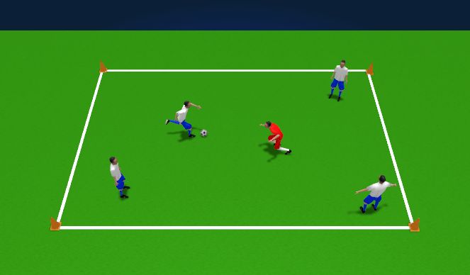 Football/Soccer Session Plan Drill (Colour): Xavi Rondo