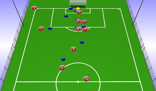Football/Soccer Session Plan Drill (Colour): Animation 1
