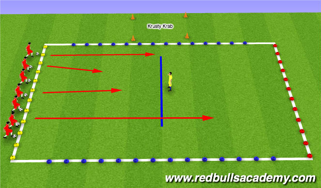 Football/Soccer Session Plan Drill (Colour): Spongebob Squarepants