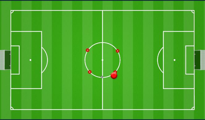 Football/Soccer Session Plan Drill (Colour): Star Sprints