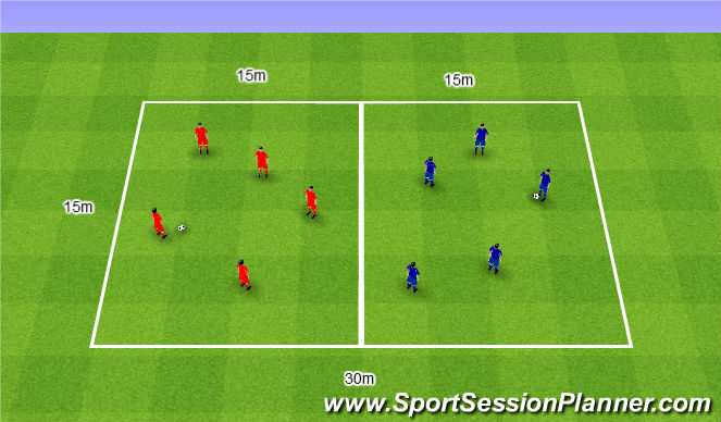 Football/Soccer Session Plan Drill (Colour): Warm up. Rozgrzewka.