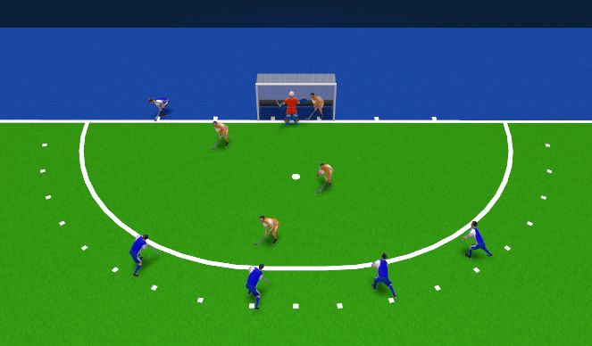 Hockey Session Plan Drill (Colour): Strafcorner varianten