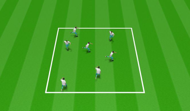 Football/Soccer Session Plan Drill (Colour): Free Dribble with Turns