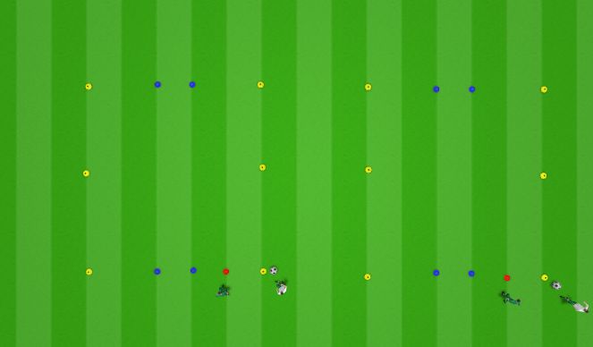 Football/Soccer Session Plan Drill (Colour): Ladder
