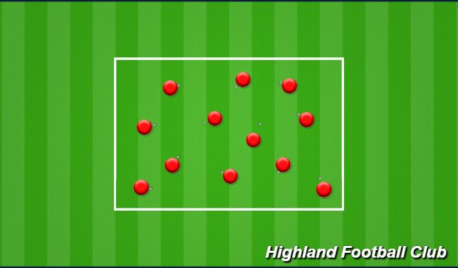 Football/Soccer Session Plan Drill (Colour): Individual Footskills