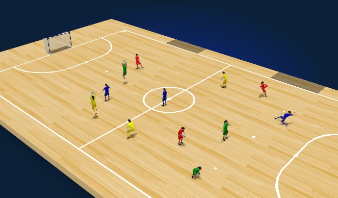 Futsal Session Plan Drill (Colour): Screen 1