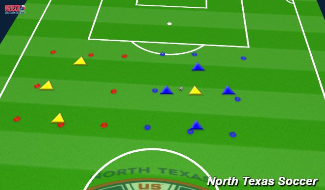 Football/Soccer Session Plan Drill (Colour): Diamond Transition