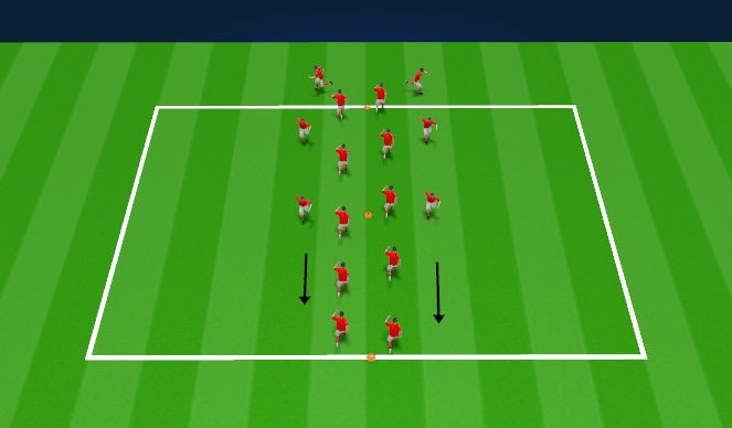 Football/Soccer Session Plan Drill (Colour): Warm-Up