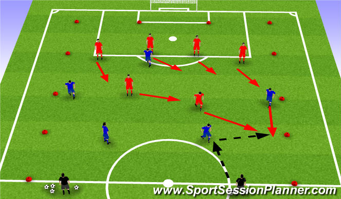 Football/Soccer Session Plan Drill (Colour): Screen 1