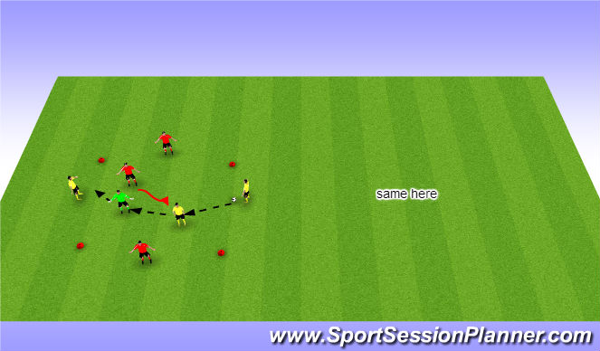 Football/Soccer Session Plan Drill (Colour): Arrival Activity & Warm up