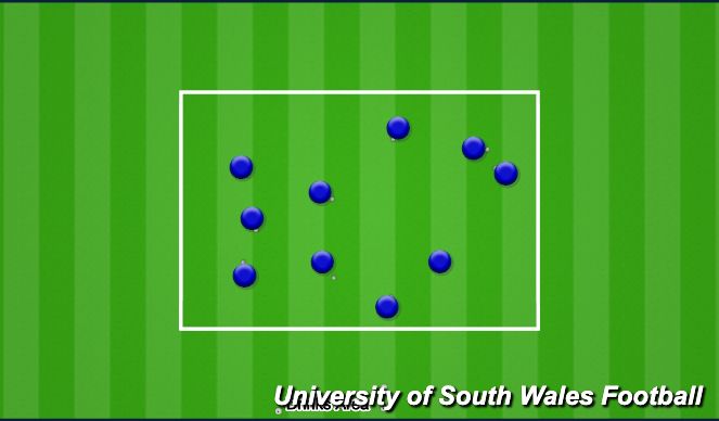 Football/Soccer Session Plan Drill (Colour): Warm Up