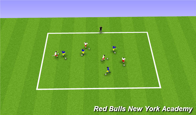 Football/Soccer Session Plan Drill (Colour): Warm Up