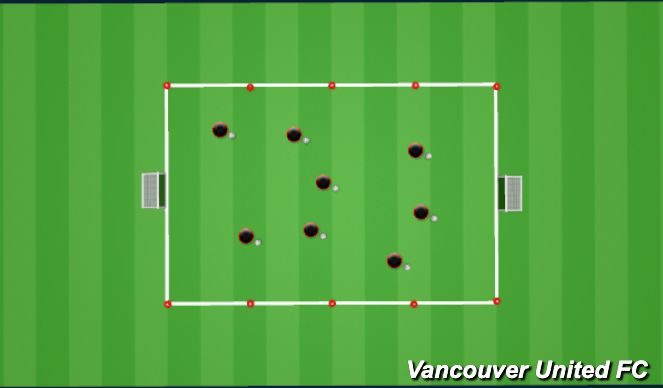 Football/Soccer Session Plan Drill (Colour): Arrival Activity