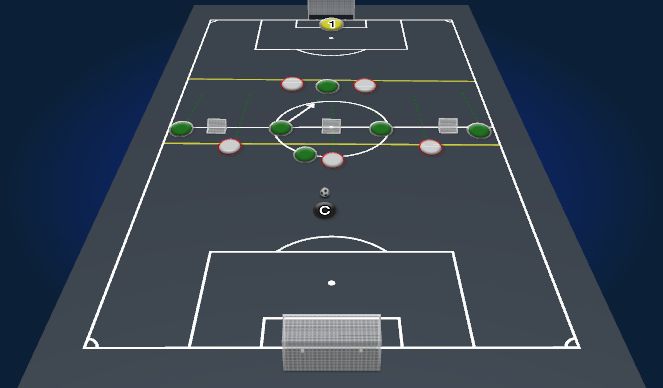 Football/Soccer Session Plan Drill (Colour): counter opponent field