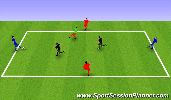 Football/Soccer Session Plan Drill (Colour): possession
