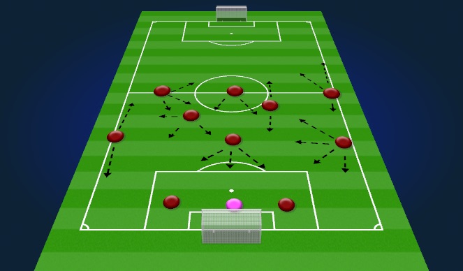 Football/Soccer Session Plan Drill (Colour): Screen 2