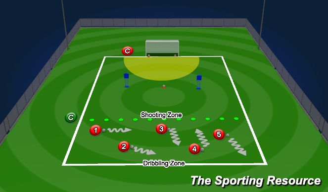 Football/Soccer Session Plan Drill (Colour): Animation 1