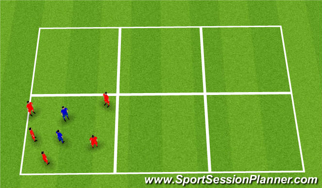 Football/Soccer Session Plan Drill (Colour): Rondo; 5v1