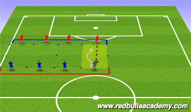 Football/Soccer Session Plan Drill (Colour): The King's Court