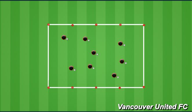 Football/Soccer Session Plan Drill (Colour): Arrival Activity