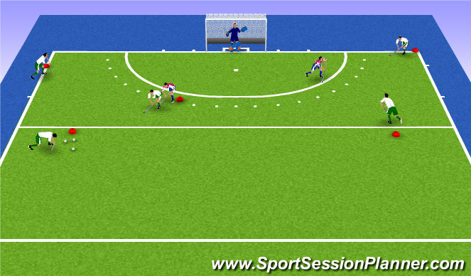 Hockey Session Plan Drill (Colour): Screen 1