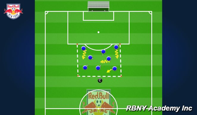 Football/Soccer Session Plan Drill (Colour): Ball Mastery