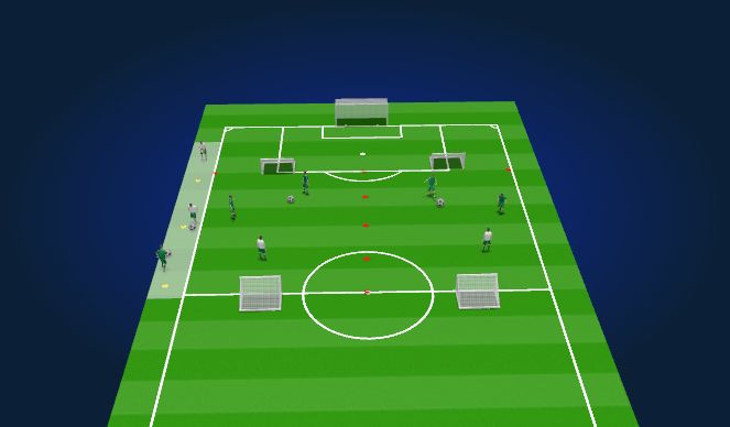 Football/Soccer Session Plan Drill (Colour): Pre-Practice Technical