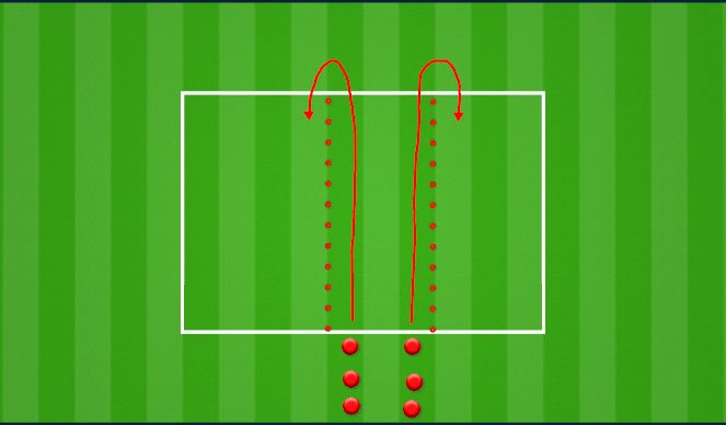 Football/Soccer Session Plan Drill (Colour): Warm-up