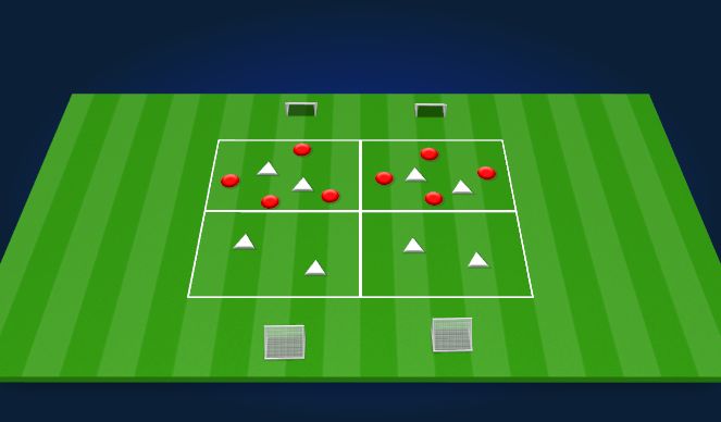 Football/Soccer Session Plan Drill (Colour): Skill Development