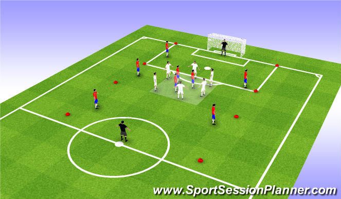Football/Soccer Session Plan Drill (Colour): Passing Practice