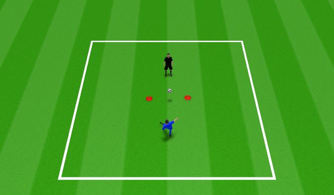 Football/Soccer Session Plan Drill (Colour): Volley Control