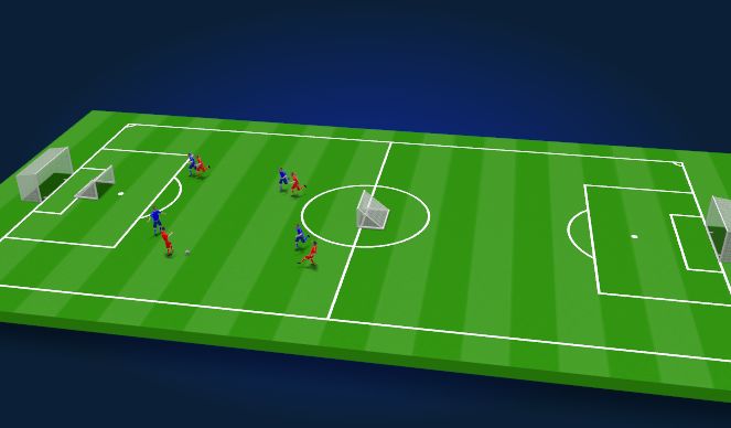 Football/Soccer Session Plan Drill (Colour): SSG - Marking