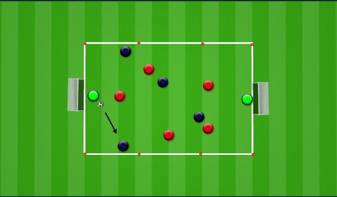 Football/Soccer Session Plan Drill (Colour): Warm Up Game