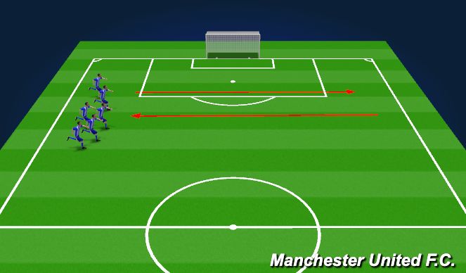 Football/Soccer Session Plan Drill (Colour): Warm up