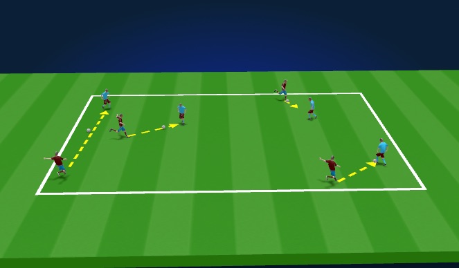 Football/Soccer Session Plan Drill (Colour): Mosquitos