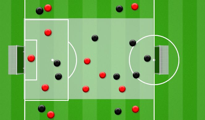 Football/Soccer Session Plan Drill (Colour): COACH PART